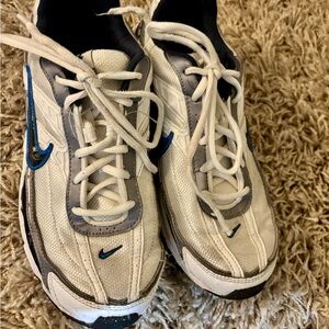 Nike White and Navy Sneakers